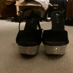 Exotic dancer sparkle stiletto